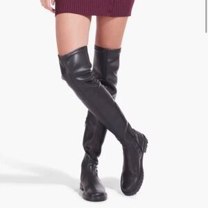 STAUD Black Over the Knee Boots